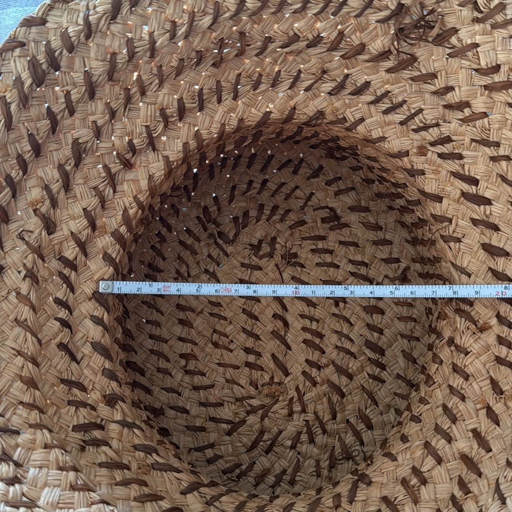 Woven Raffia Hat with Bow - Picture 6 of 10